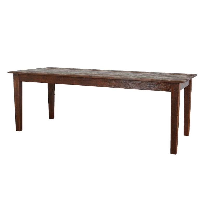 Reclaimed Wood Provence Farm Table, 7ft - Saddle